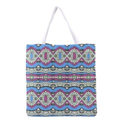 Aztec Style Pattern In Pastel Colors Grocery Tote Bag