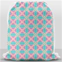 Cute Pretty Elegant Pattern Drawstring Bag (Large) View2