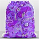 Lavender Swirls Drawstring Bag (Large) View1