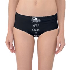 Keep Calm And Carry On My Wayward Son Mid-waist Bikini Bottoms