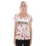Heart 2014 0603 Women s Cap Sleeve Top