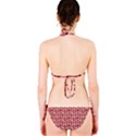 Red And White Owl Pattern Bikini Set View2