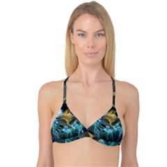 Funny Dolphin In The Universe Reversible Tri Bikini Tops