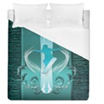 Snowboarder With Snowboard Duvet Cover Single Side (Full/Queen Size)