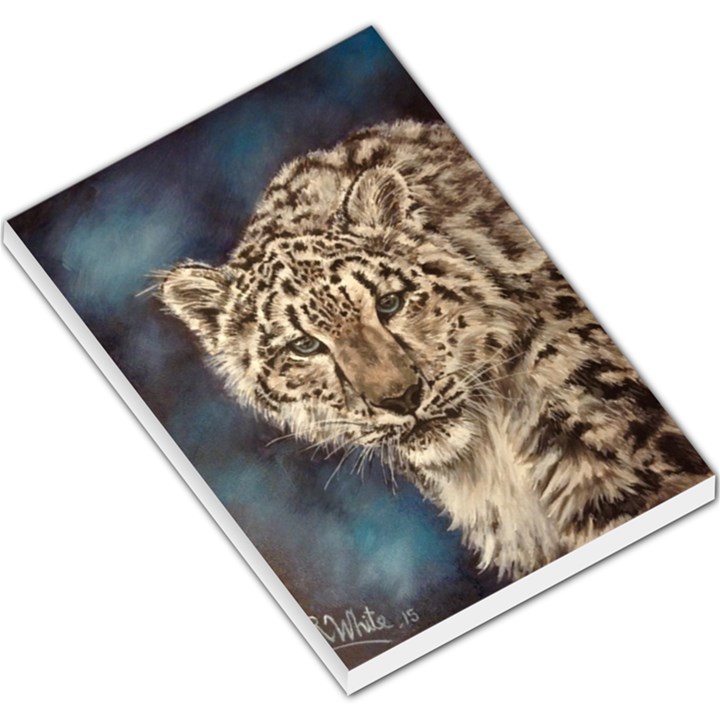 Snow Leopard Large Memo Pads