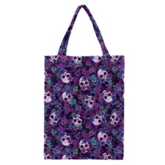 Flowers And Skulls Classic Tote Bag