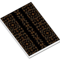 Dark Arabic Stripes Large Memo Pads
