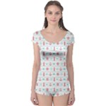 Seamless Nautical Pattern Boyleg Leotard (Ladies)
