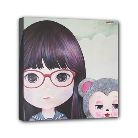 Close Encounter 4 Mini Canvas 6  X 6 