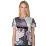 Close Encounter 4 Women s V-Neck Sport Mesh Tee