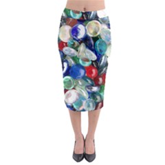 Random Baubles Midi Pencil Skirt