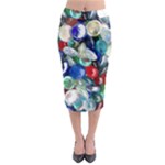 Random Baubles Midi Pencil Skirt