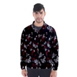 Red, white and black abstract art Wind Breaker (Men) Red, white and black abstract art Wind Breaker (Men)