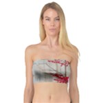 Magic forest in red and white Bandeau Top