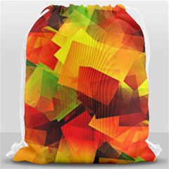 Indian Summer Cubes Drawstring Bag (large)