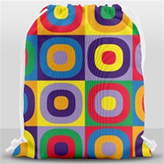 Kandinsky Circles Drawstring Bag (large)