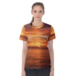 Sunset Sea Afterglow Boot Women s Cotton Tee