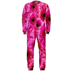 Gerbera Flower Nature Pink Blosso Onepiece Jumpsuit (men) 