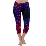 Fractal Mathematics Abstract Capri Winter Leggings 