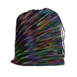 Texture Colorful Abstract Pattern Drawstring Pouches (XXL)