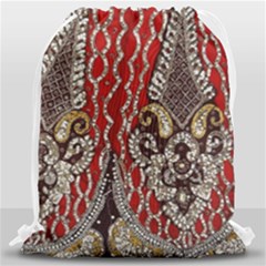 Indian Traditional Art Pattern Drawstring Bag (large)