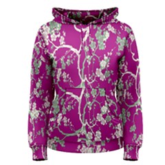 Floral Pattern Background Women s Pullover Hoodie
