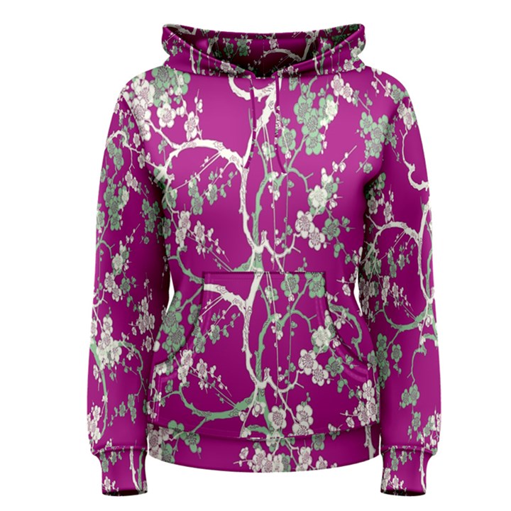 Floral Pattern Background Women s Pullover Hoodie