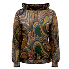Swirl Colour Design Color Texture Women s Pullover Hoodie