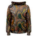 Swirl Colour Design Color Texture Women s Pullover Hoodie View1