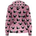 Pug dog pattern Women s Pullover Hoodie View2