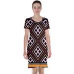 Toraja Pattern Pa re po  Sanguba ( Dancing Alone ) Short Sleeve Nightdress