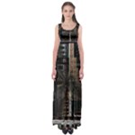 Black technology Circuit Board Electronic Computer Empire Waist Maxi Dress