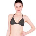 Seamless Leather Texture Pattern Bikini Top