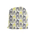 Tricolored Geometric Pattern Drawstring Pouches (Large)  View1