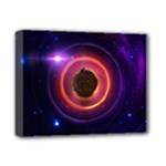 The Little Astronaut on a Tiny Fractal Planet Deluxe Canvas 14  x 11 