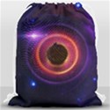 The Little Astronaut on a Tiny Fractal Planet Drawstring Bag (Large) View1