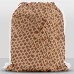 Giraffe Pattern Animal Print Drawstring Bag (large)