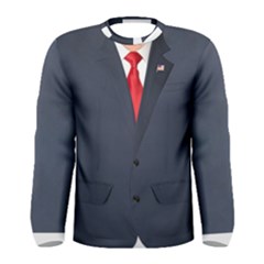 Donald Trump Suit Faux Men s Long Sleeve Tee