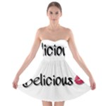 Belicious World Logo Strapless Bra Top Dress