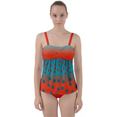 Image12iurriilopee Twist Front Tankini Set