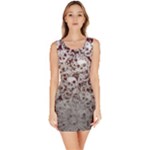  Brown Spooky Spider Webs Bodycon Dress
