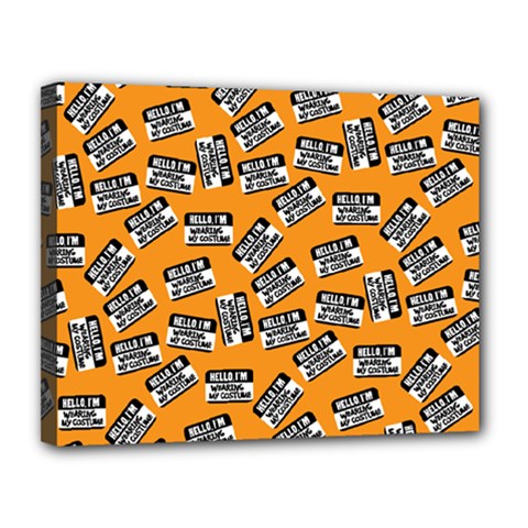 Pattern Halloween  Canvas 14  X 11 