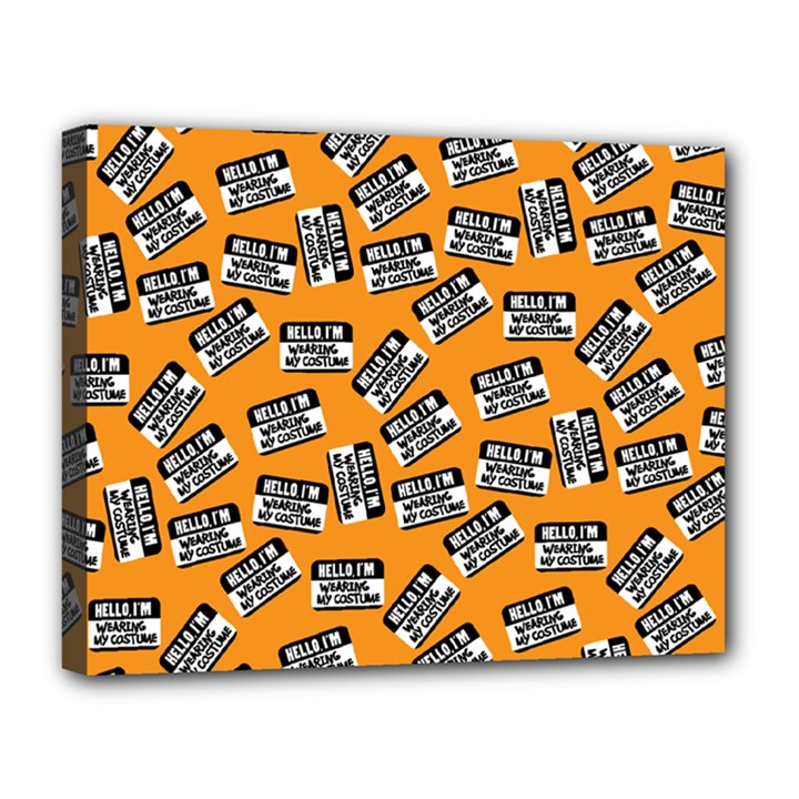 Pattern Halloween  Canvas 14  x 11 