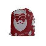 Ugly Christmas Sweater Drawstring Pouches (Large) 