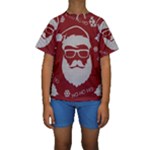Ugly Christmas Sweater Kids  Short Sleeve Swimwear