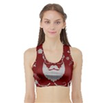 Ugly Christmas Sweater Sports Bra with Border