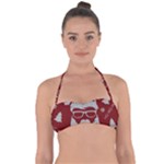 Ugly Christmas Sweater Halter Bandeau Bikini Top