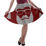 Ugly Christmas Sweater A-line Skater Skirt