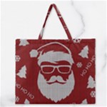 Ugly Christmas Sweater Zipper Large Tote Bag