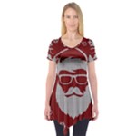 Ugly Christmas Sweater Short Sleeve Tunic 
